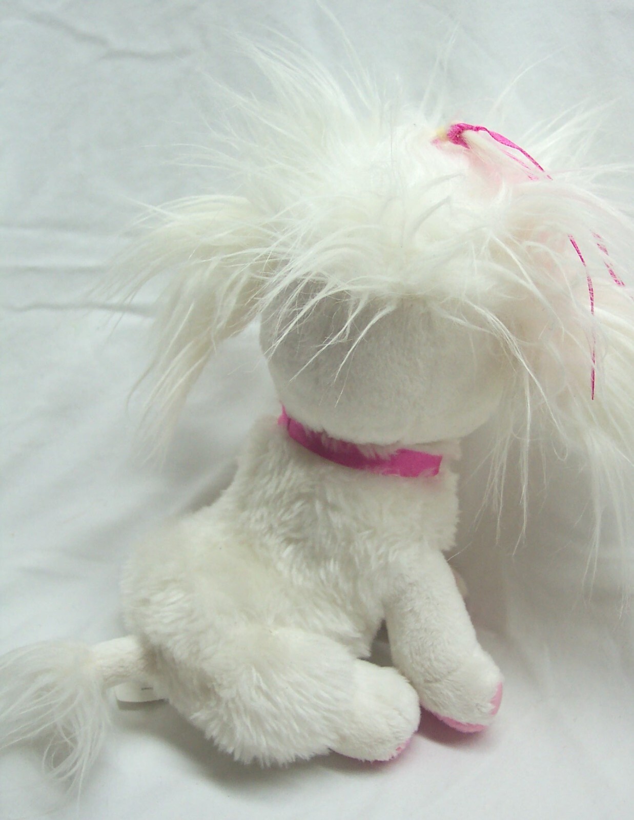 BARBIE PAMPER PAWS WHITE PUPPY DOG 7" Plush STUFFED ANIMAL Toy Mattel 2010 Item image 4