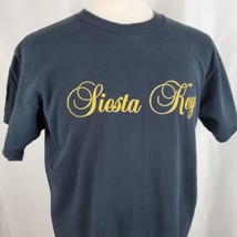 Vintage Siesta Key Florida Graphic T-Shirt Adult XL Black Crew Single Stitch USA - £14.99 GBP