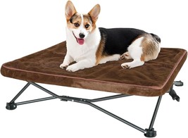 Outdoor Dog Bed Portable, Elevated Camping Dog Cot Indoor, Courtyard Travel NEW - £43.43 GBP
