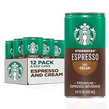 Starbucks - RTD Coffee Espresso And Cream, 6.5oz Cans (12 Pack) (Packagi... - £28.73 GBP