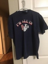Men&#39;s Novelty Tee &quot;I&#39;m All In&quot;-- Navy Blue--Size L (42-44) - $3.99
