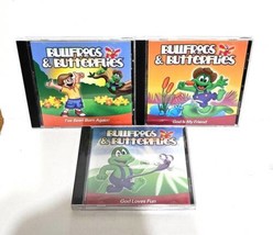 Lot of 3 Bullfrogs &amp; Butterflies Children&#39;s CD&#39;s God Loves Fun God is my Friend - $19.99