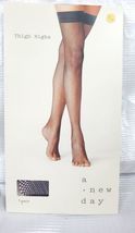 2 Packs A New Day Womens Thigh Highs - S/M - Black Fishnet image 2