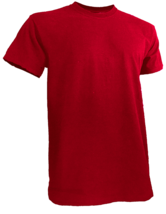 Mens Big and Tall Shirts (Short Sleeve Round Neck) Red - £15.71 GBP