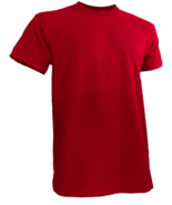 Mens Big and Tall Shirts (Short Sleeve Round Neck) Red - £15.95 GBP