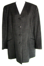Woman&#39;s Power Suit 2 Piece Lapel-less Blazer 44&quot; Chest  Shirt 36&quot; Waist - £38.75 GBP