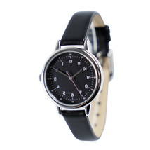 Backwards Ladies Watch Elegant Watch in Black Strap Free Shipping Worldwide - $45.00