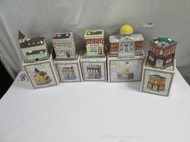Lot Of 5 Home Town America Collection Christmas Miniatures - £33.80 GBP