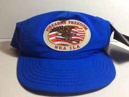 NRA ILA Vintage Trucker Blue Cap Firearms Freedom Patch Eagle With Gun - w/ TAG - £7.44 GBP