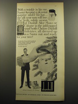 1959 Dunhill Toiletries Ad - With a twinkle in his eye, Santa&#39;s keeping - £14.54 GBP
