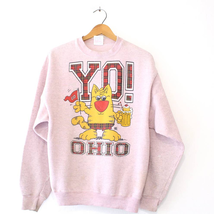 Vintage Ohio State University Buckeyes OSU Kitty Cat Sweatshirt XL - £68.22 GBP
