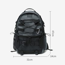 Chikage Large Capacity College Students Travel Backpack Multi-function Unisex Po - £125.12 GBP