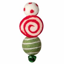 Fair Trade Holiday Handmade Peppermint Swirl Christmas Tree Ornament - £8.50 GBP