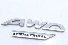 08-11 SUBARU IMPREZA AWD SYMMETRICAL REAR TRUNK LID EMBLEM BADGE LETTERING Q6452 image 2