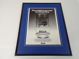1989 Mobil Gas / Buffalo Bills 11x14 Framed ORIGINAL Vintage Advertisement - £27.18 GBP