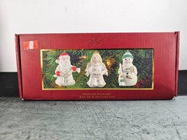 Lenox Festive Friends Vintage Christmas Ornaments Santa Angel Snowman Peace Joy - £11.78 GBP