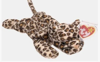 TY Beanie Baby Babies Original Freckles the Spotted Leopard with TY tag Error