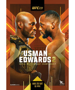 UFC 278 Poster Kamaru Usman VS Leon Edwards 2 MMA Fight Card Event Print... - £9.57 GBP+