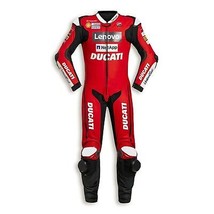 MOTOGP DUCATI CORSE CUSTOM MOTORBIKE SUIT MOTORBIKE RACE COWHIDE LEATHER... - $368.27 CAD