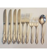 Oneida Plantation Stainless Custom Flatware LOT Knife Fork Spoon Floral ... - £28.13 GBP