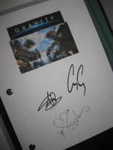 Gravity Signed Movie Film Script Screenplay X3 autograph Sandra Bullock George C - £15.61 GBP