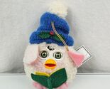 Estate 1999 White Furby Christmas Ornament Snowball Caroling Eyes close ... - $11.87