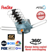FiveStar TV Antenna Amplified Outdoor HD 1080P Digital Signal UHF VHF wi... - £31.13 GBP