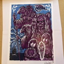 The Dark Crystal - Movie Poster 13x19 Purple/Blue Signed By Artist Frank Forte - £22.48 GBP