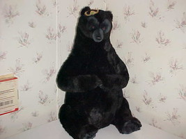 24" Brave Queen Elinor Black Plush Bear With Jointed Legs From The Disney Store - $98.99