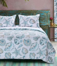 Cruz Coastal Quilt Set, 3-Piece King/Cal King, White, From Barefoot, 170... - $85.99