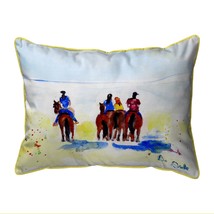 Betsy Drake Beach Riders Extra Large Zippered Pillow 20x24 - £49.61 GBP