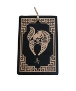 Ornament - Year of the Horse 3x4in - BLACK - Painted Raw Wood - $276.33 MXN