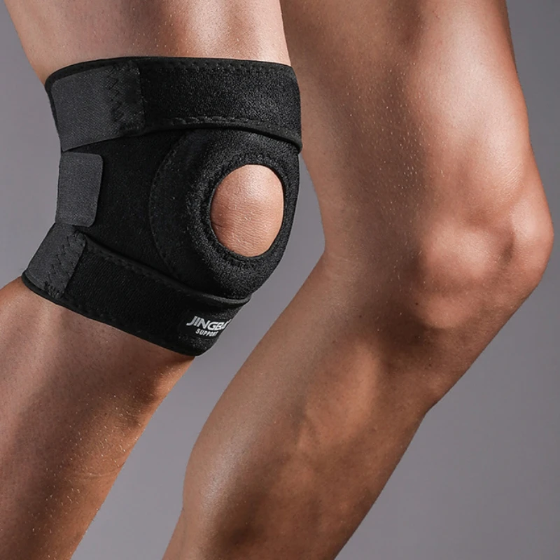 Sporting 1 Pcs Adjustable Compression Knee Pads Knee Support Brace Sportings Wor - £24.10 GBP