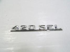 87 Mercedes W126 420SEL emblem, on trunk lid 420SEL 1268172015 - £20.94 GBP