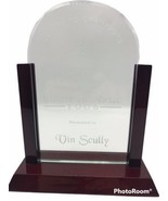 Vin Scully 2006 Golden Mic Award  Plaque on a stand RARE Dodgers Baseball - £1,185.56 GBP