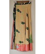 Upcycled Indian Sari Wrap Skirt S495 - $18.00