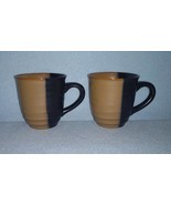 Sango Gold Dust Black 5022 2 Mugs - $12.34 CAD