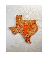 Texas State Wall Art with Longhorn Silhouette (Rustic Western) - €20,34 EUR