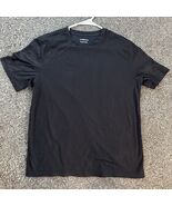Croft &amp; Barrow Men’s Black Easy Care Crew Ribbed T-Shirt Tee (L) Large - $8.95