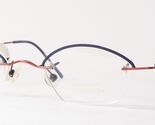 LASSALLE D037-4 Matte Blue /Red UNIQUE RARE EYEGLASSES GLASSES 46-21-143... - $97.53