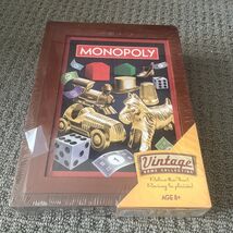New MONOPOLY 2019 Vintage Library Bookshelf Game Collection Wooden Box S... - €30,88 EUR