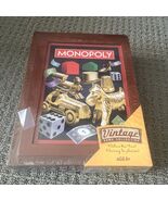 New MONOPOLY 2019 Vintage Library Bookshelf Game Collection Wooden Box S... - $36.23