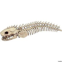Eel Skeleton Bones Prop Halloween Haunted House Scary Ugly Creepy SEW81350 - £42.34 GBP