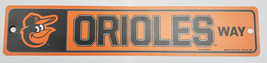 Baltimore Orioles 3.75&quot; by 19&quot;  Plastic Street Sign - MLB - £11.39 GBP