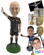 Personalized Bobblehead Soccer Referee Showing A Red Card - Sports &amp; Hobbies Coa - £66.86 GBP