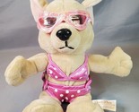 DanDee Chihuahua Plush Dog in Bikini Pink Polka Dot Shades Collector&#39;s C... - $16.78