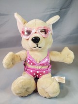 DanDee Chihuahua Plush Dog in Bikini Pink Polka Dot Shades Collector&#39;s Choice - £13.19 GBP