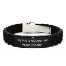 Nice Wife Gifts, My Wife is an Awesome Music Teacher, Cheap Valentine&#39;s Day Blac - £15.58 GBP
