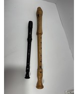 Johannes Adler Baroque Wooden Recorder + Yamaha Soprano Instrument 2 Lot - $646.24 MXN