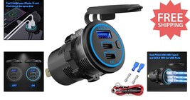 Multi Port 12V USB Charger with Built-in Protection, Ideal for Car &amp; Mar... - $501.63 MXN